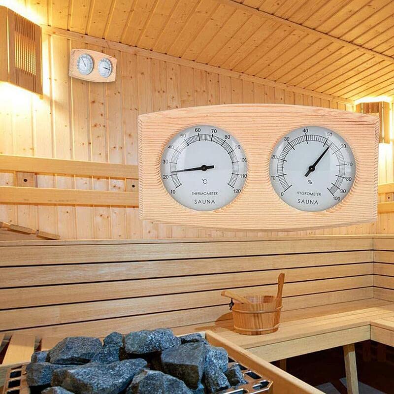 オシャレな天然木製サウナグッズ 温度計付き 【公式通販】